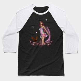 Wonderful fairy with butterflies Baseball T-Shirt